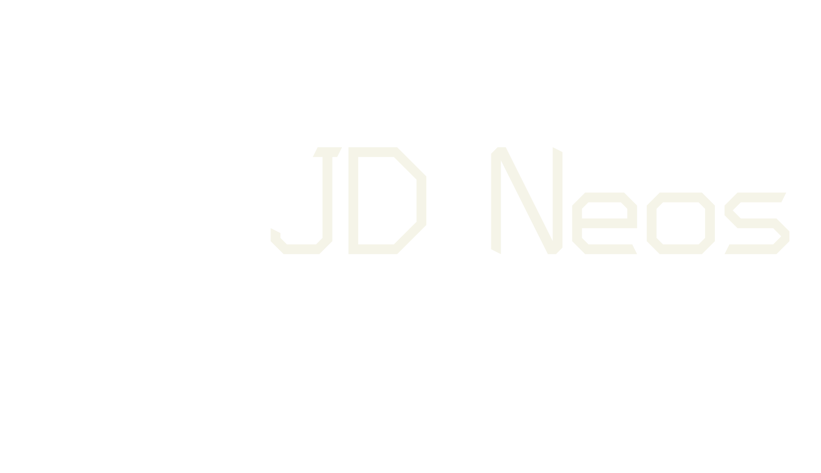JD Neos, modern font preview
