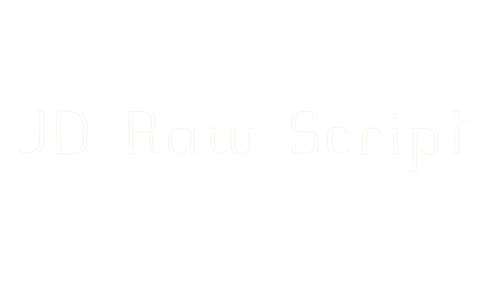 JD Raw Script, elegant font preview