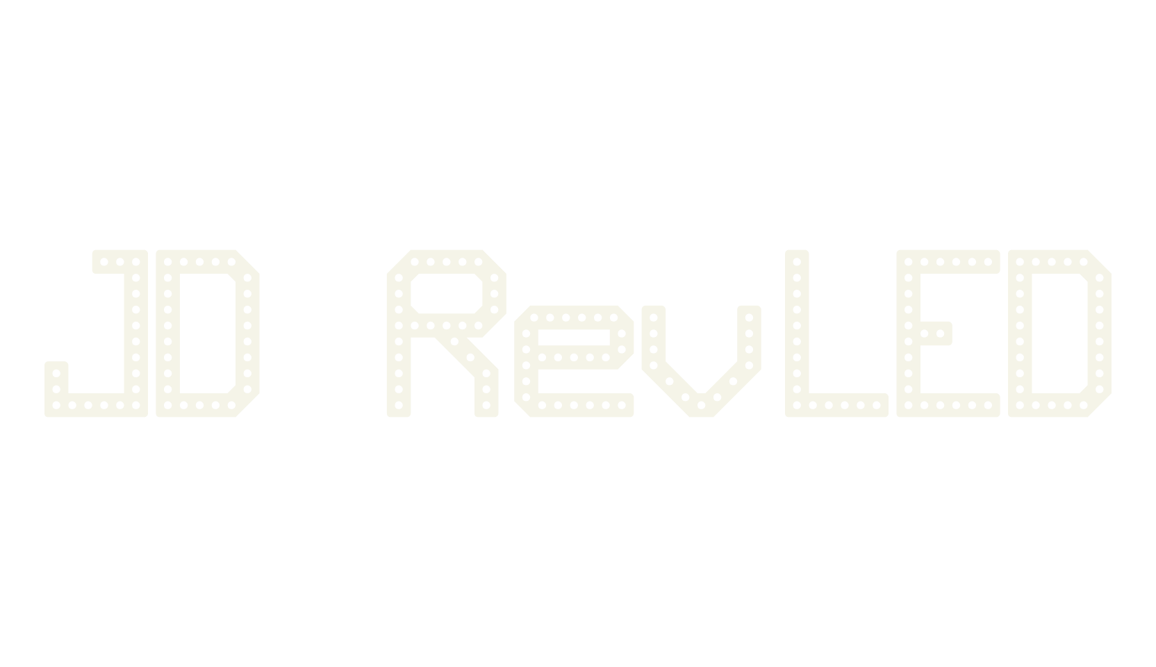 JD RevLED, metal font preview