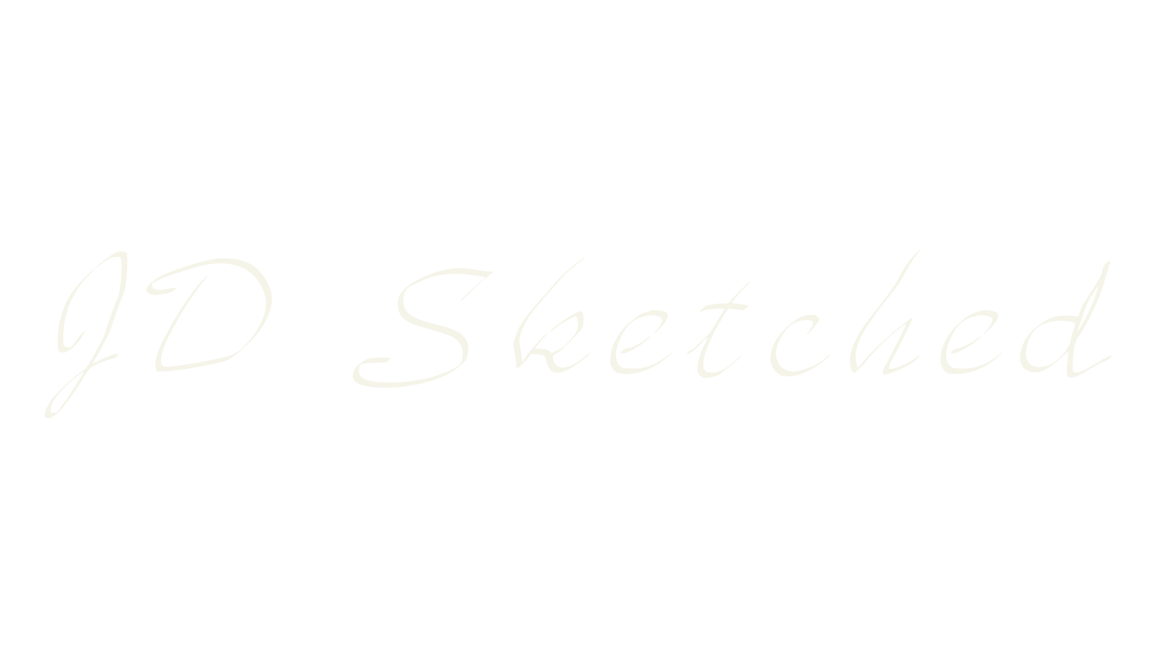 JD Sketched, cursive font preview