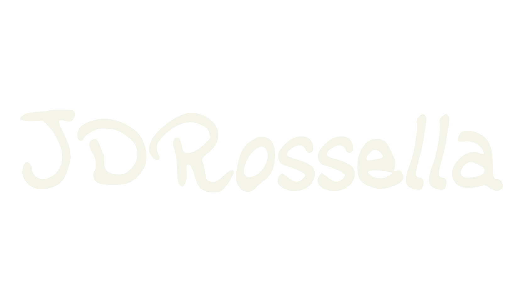 JDRossella, handwriting font preview