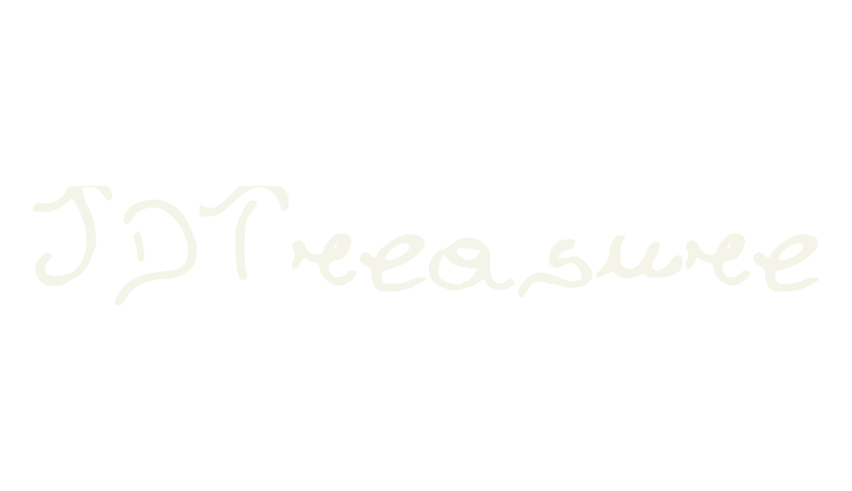 JDTreasure, cursive font preview