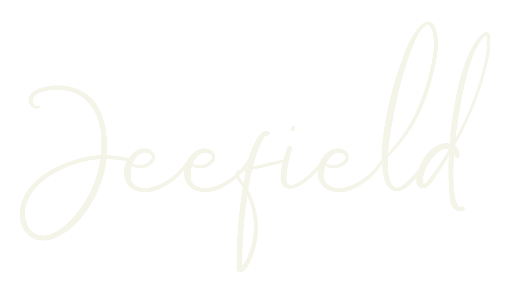 Jeefield, cursive font preview