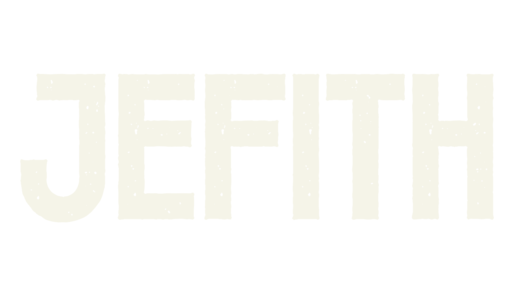 Jefith, retro font preview