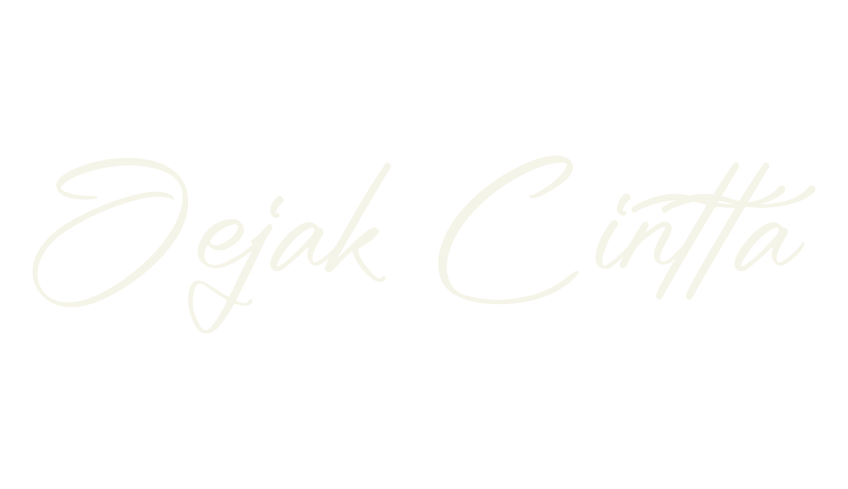Jejak Cintta, script font preview