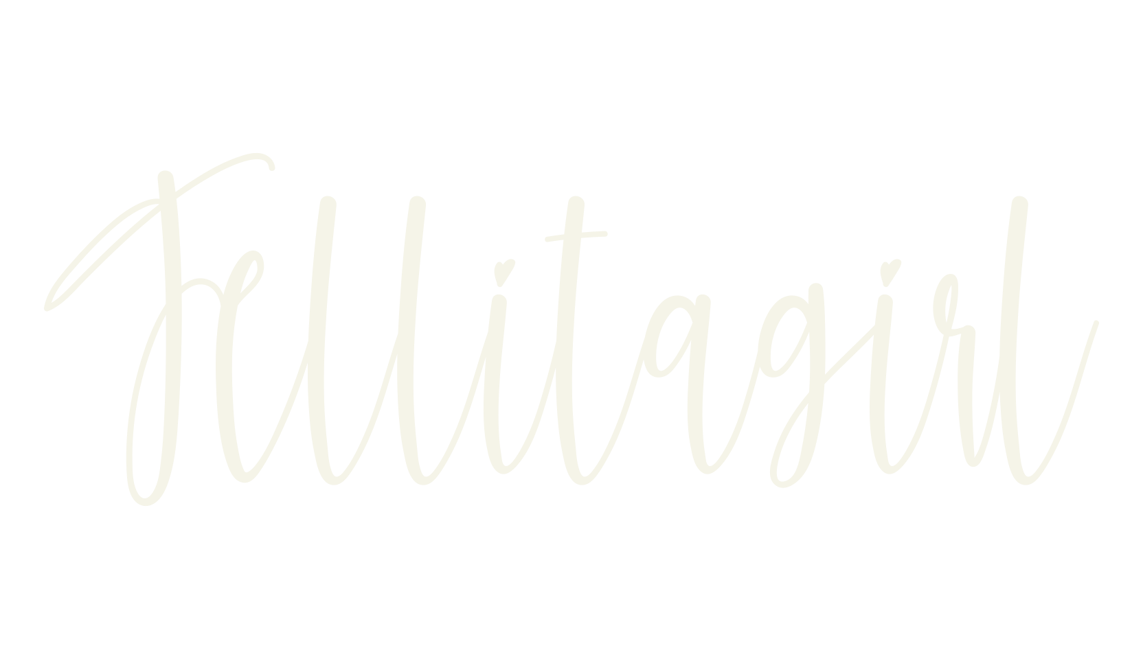 Jellitagirl, cursive font preview