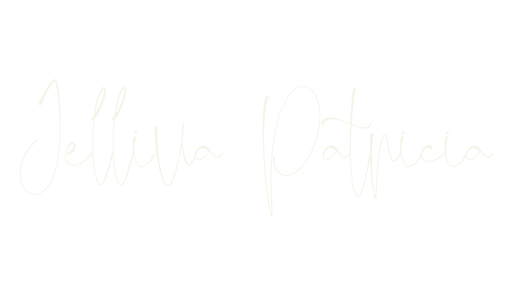 Jelliva Patricia, cursive font preview
