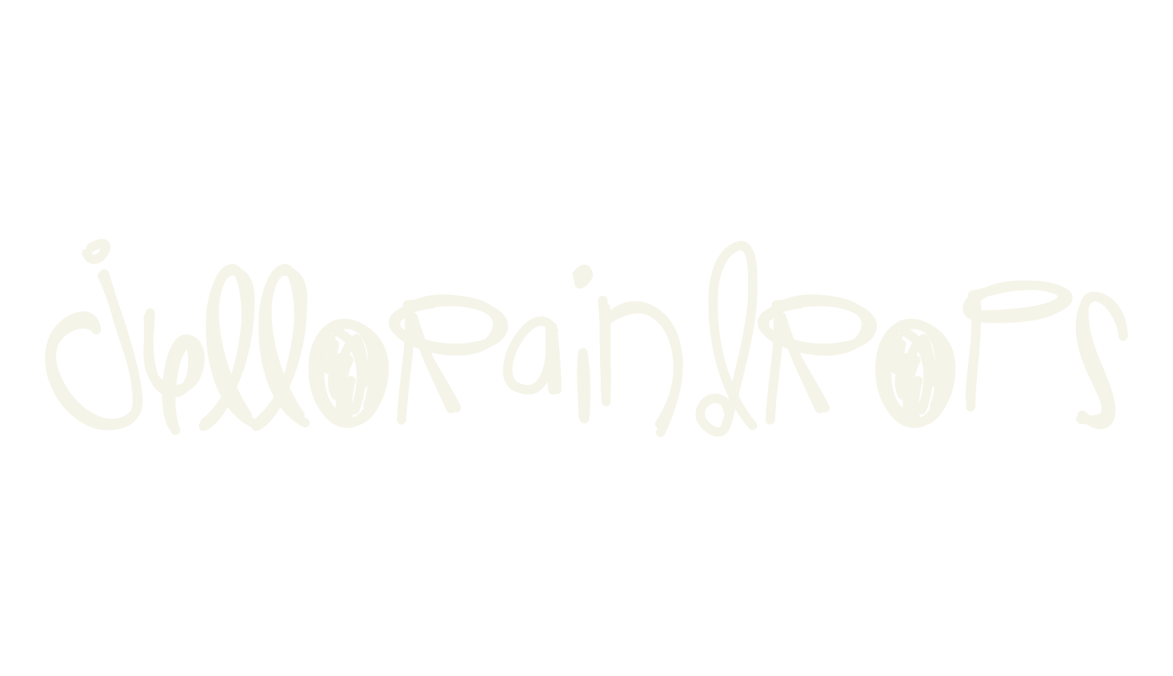JelloRaindrops, handwritten font preview