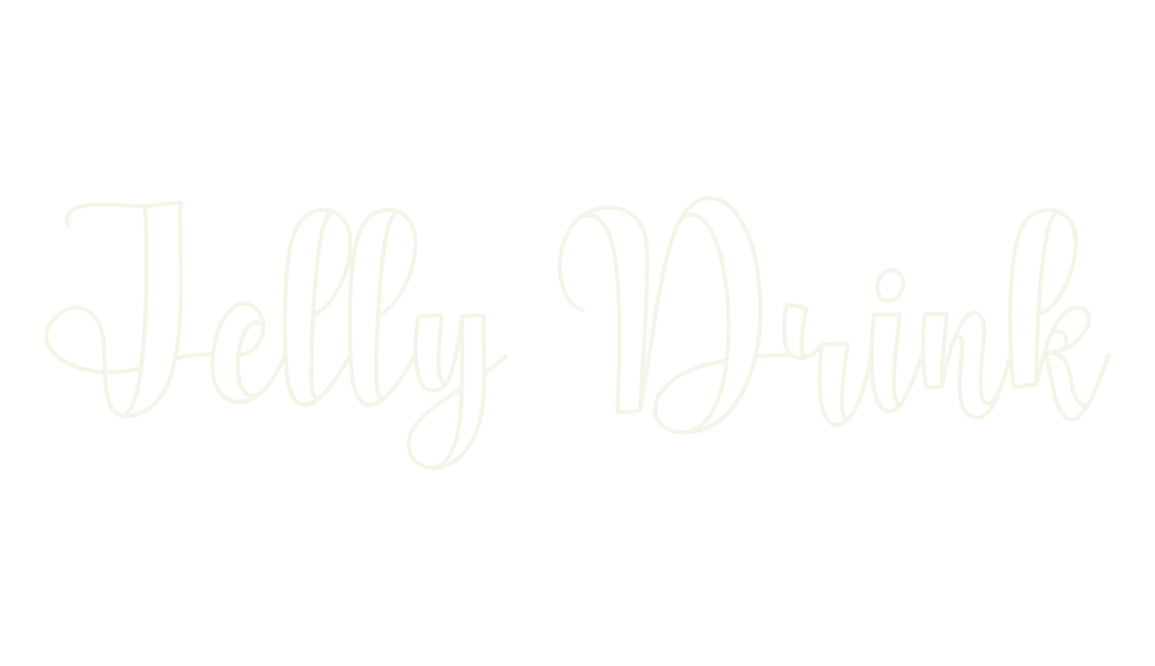 Jelly Drink, calligraphy font preview