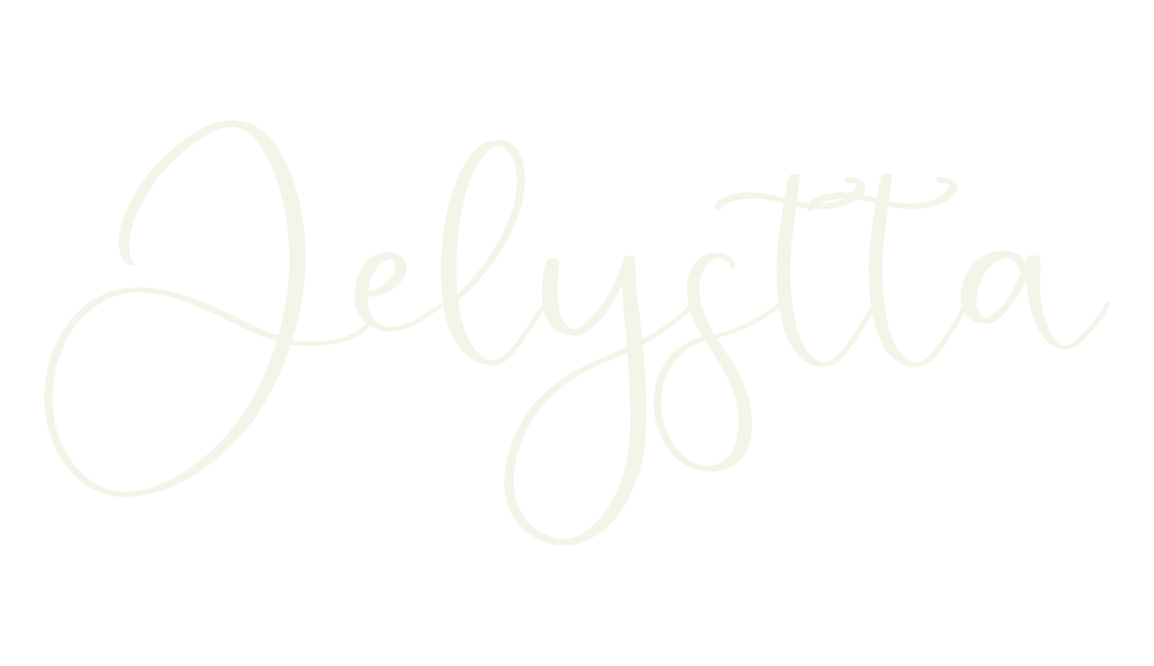 Jelystta, script font preview