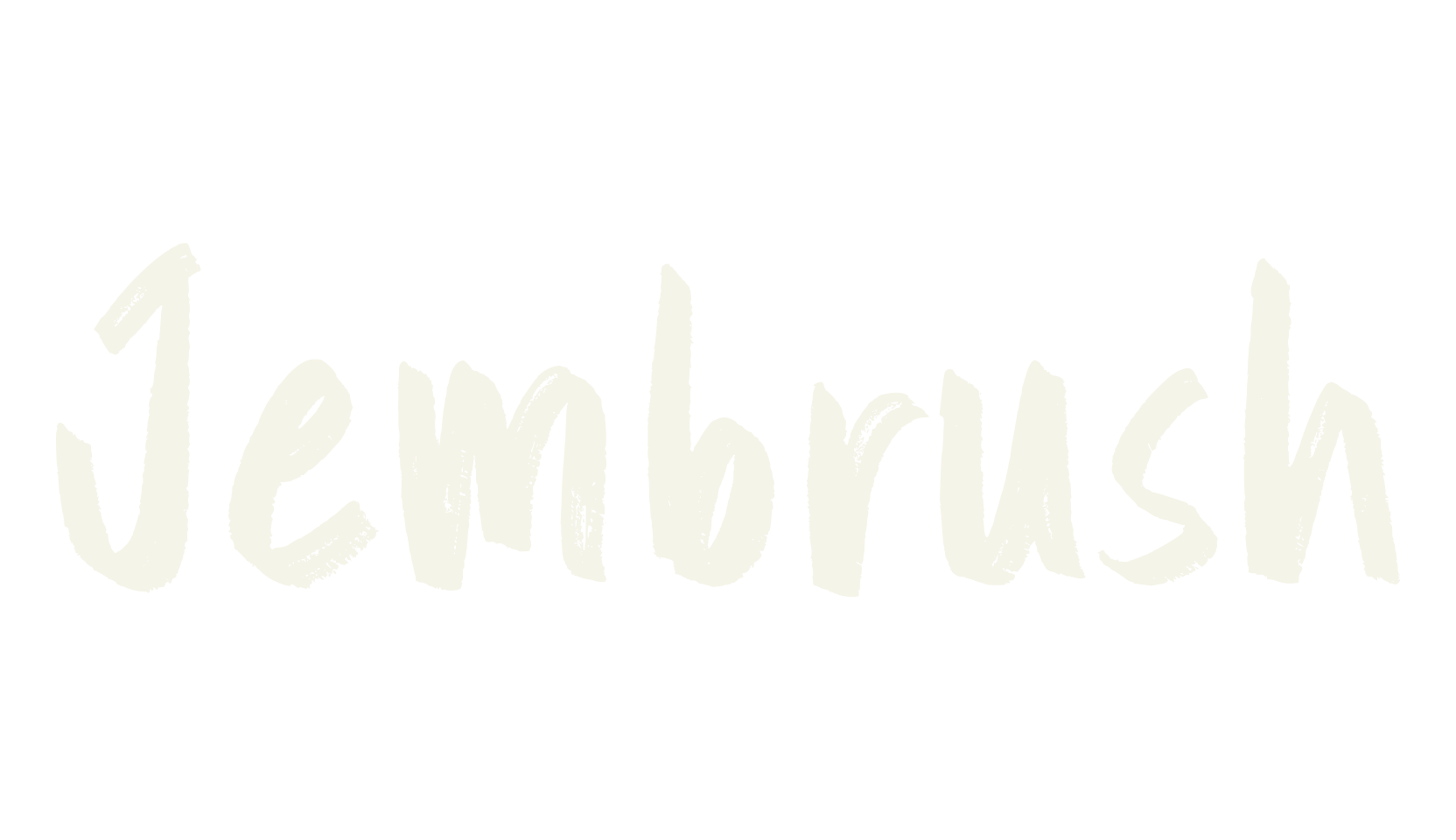 Jembrush, stroke font preview