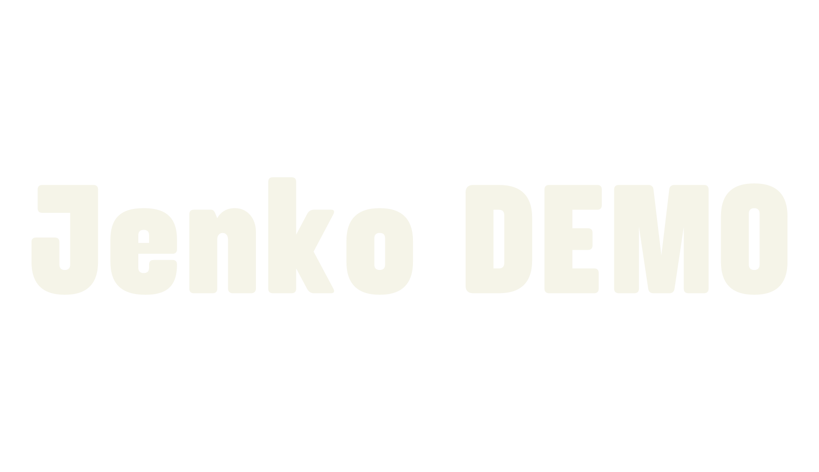 Jenko DEMO, sans serif font preview