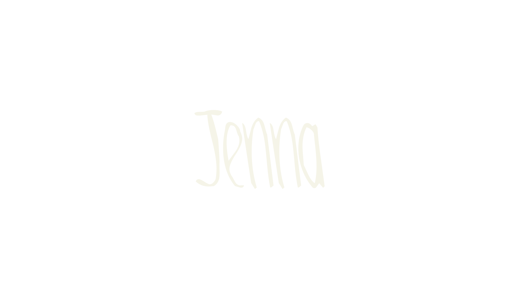 Jenna, handwritten font preview