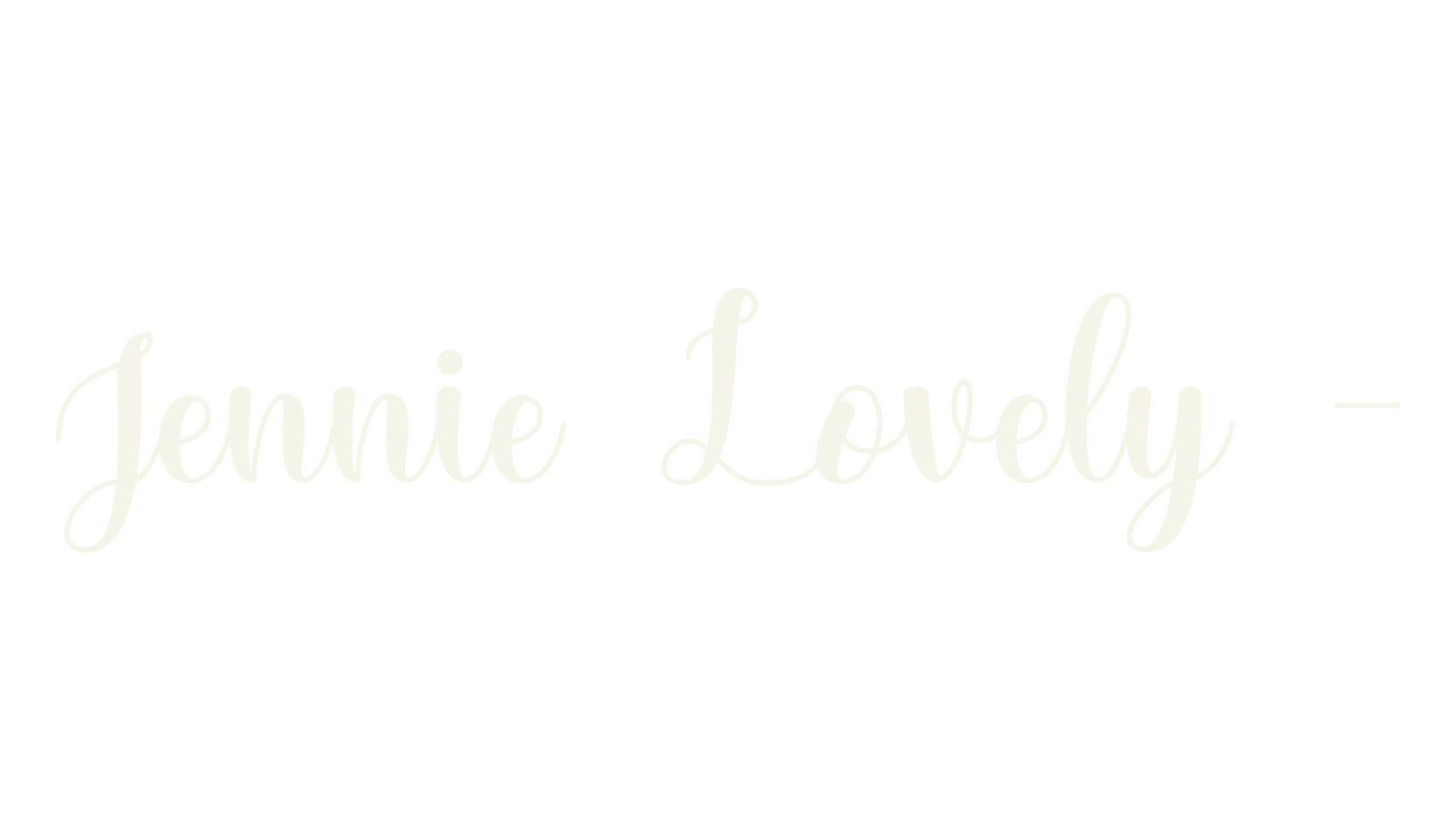 Jennie Lovely -, cursive font preview
