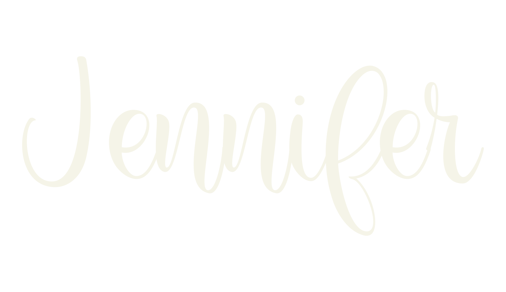 Jennifer, cute font preview