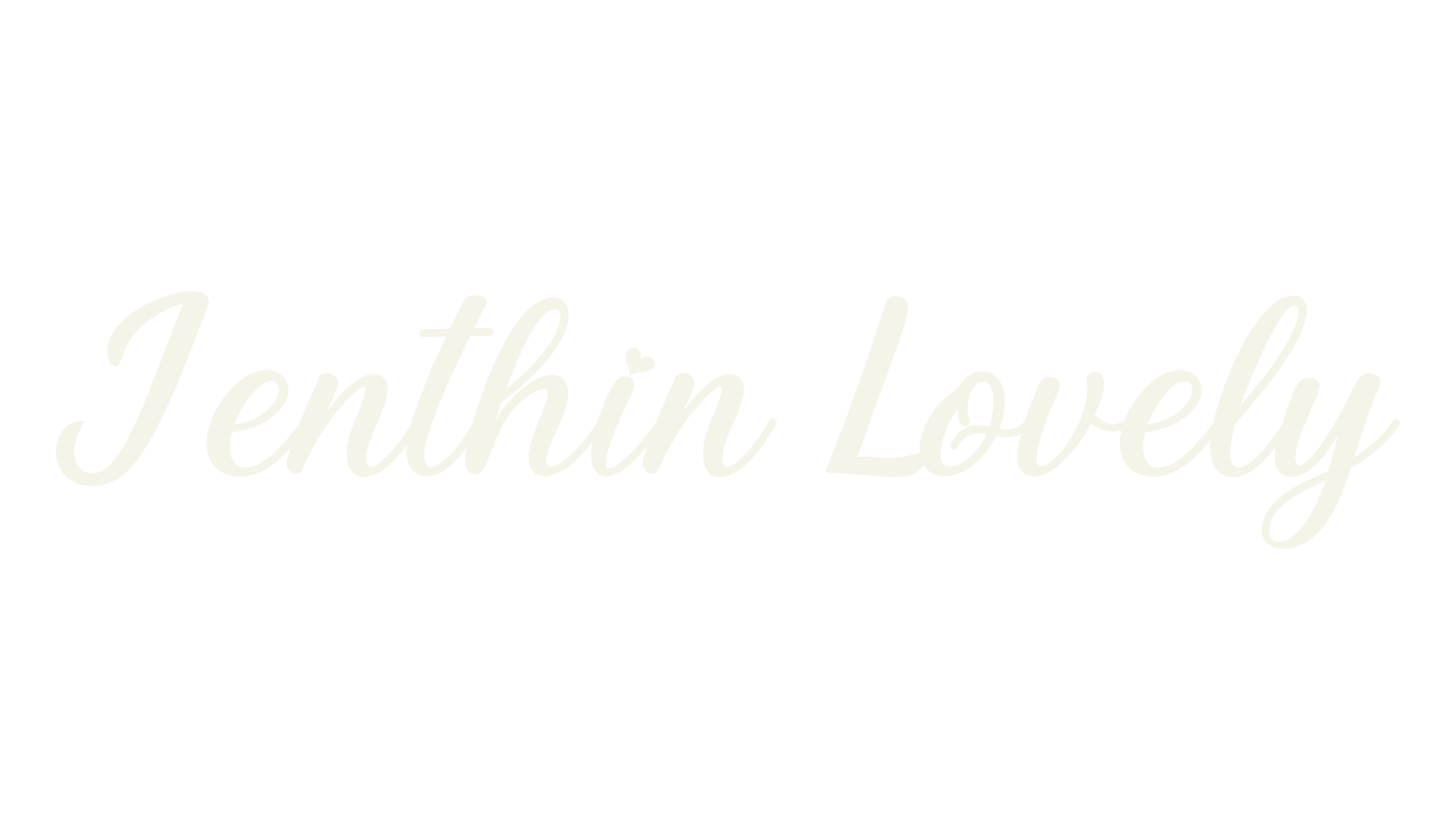 Jenthin Lovely, beautiful font preview
