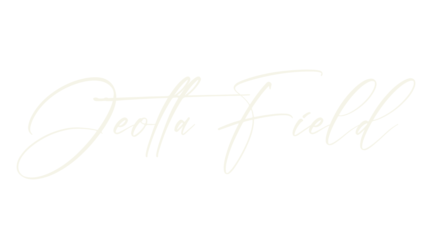 Jeotta Field, script font preview