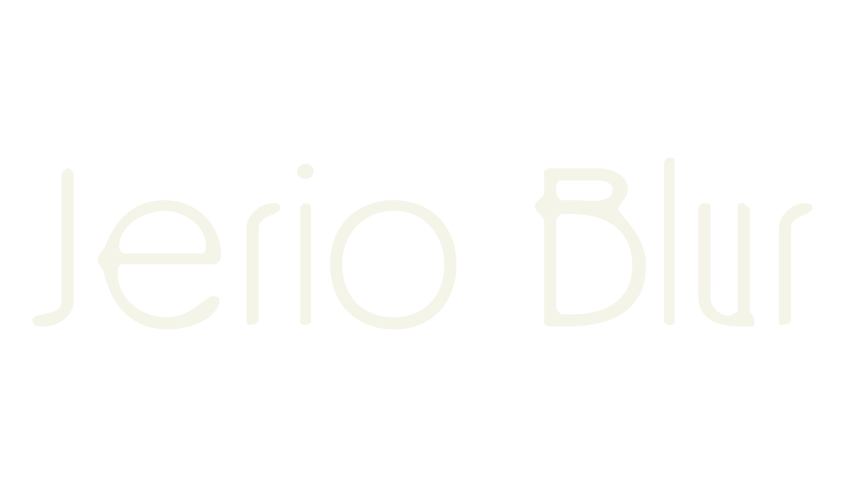 Jerio Blur, clean font preview