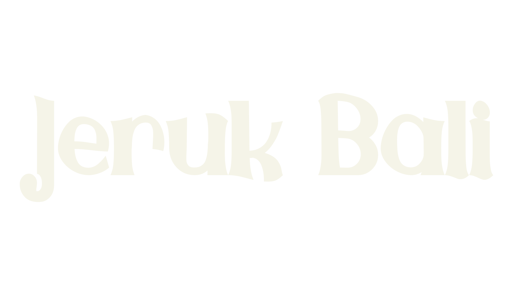 Jeruk Bali, quirky font preview