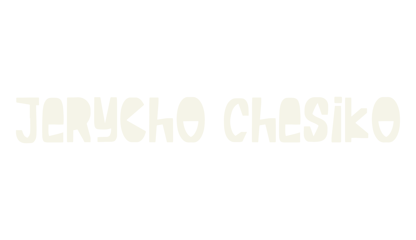 Jerycho Chesiko, hand drawn font preview