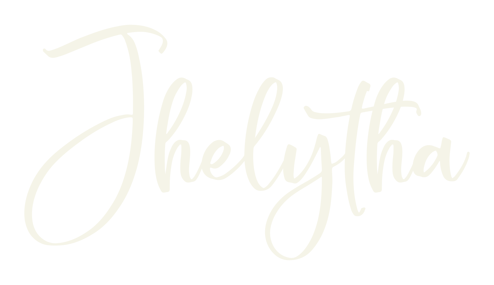 Jhelytha, cursive font preview
