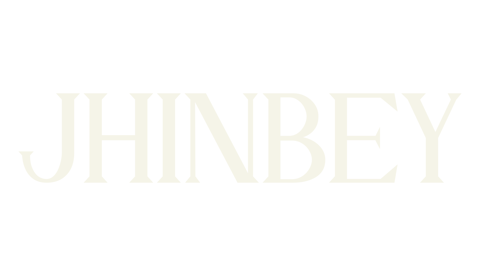 JHINBEY, luxury font preview
