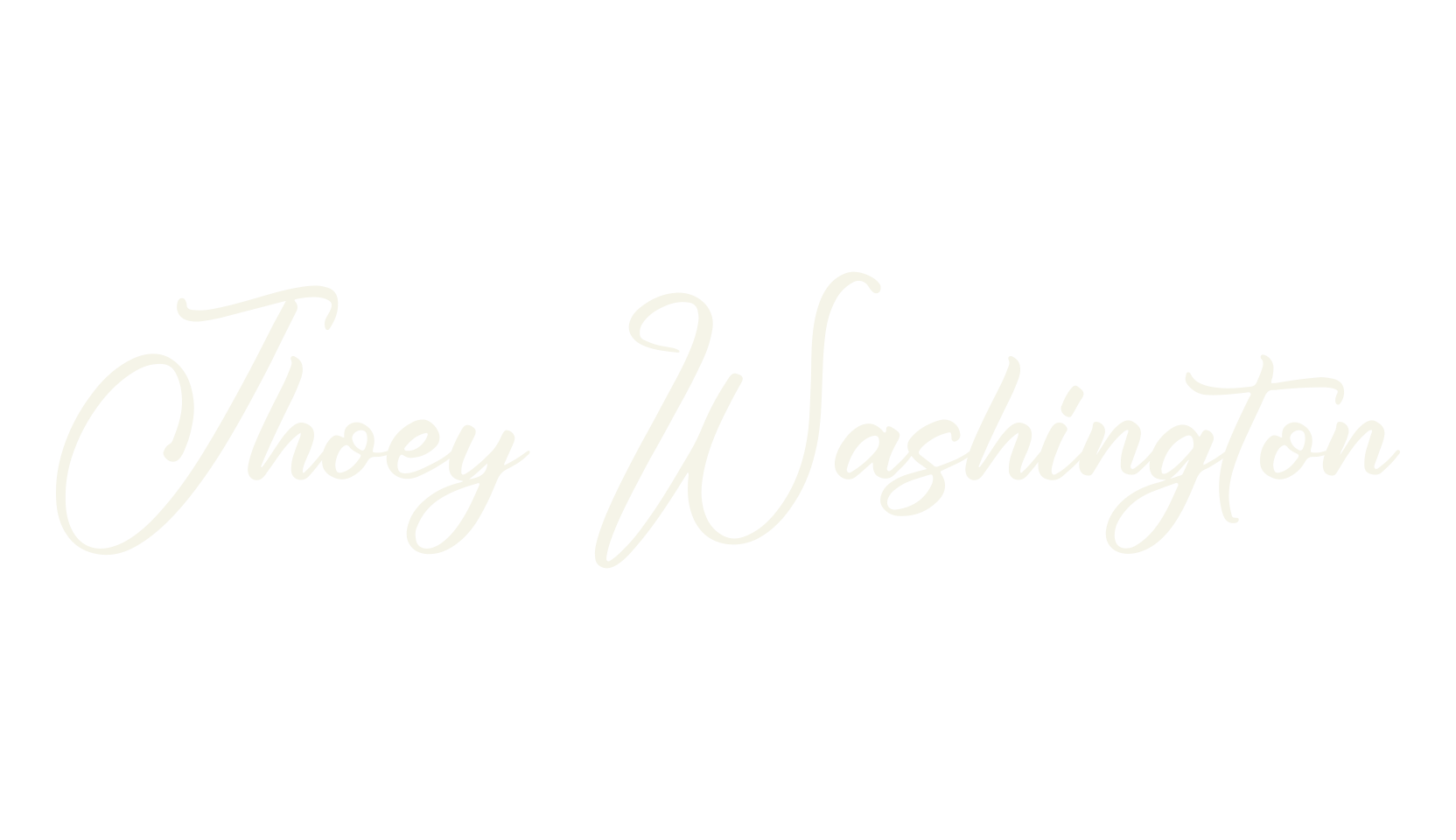 Jhoey Washington, script font preview