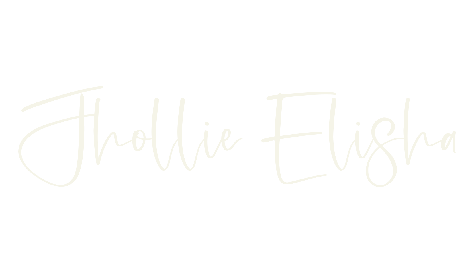 Jhollie Elisha, script font preview