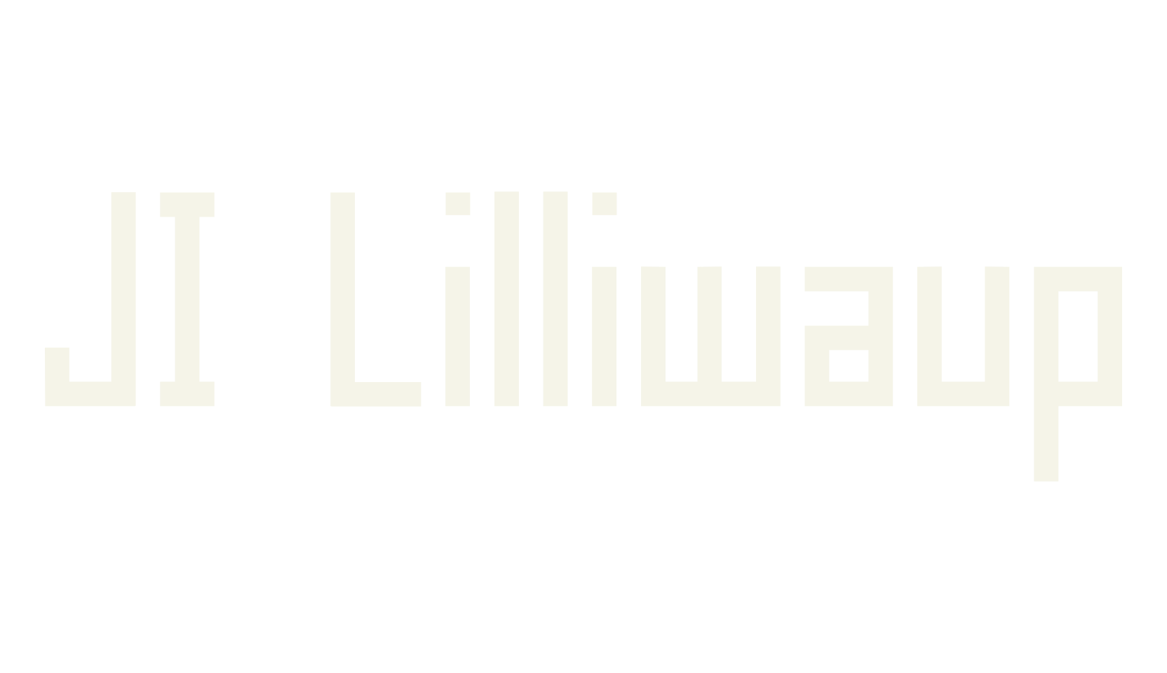 JI Lilliwaup, digital font preview