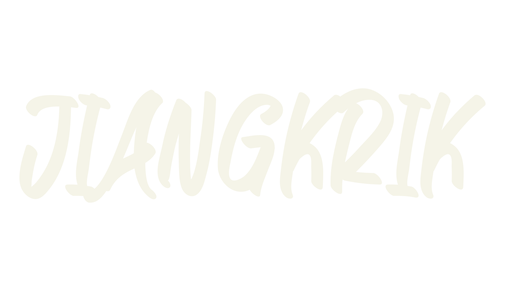 JIANGKRIK, hand drawn font preview