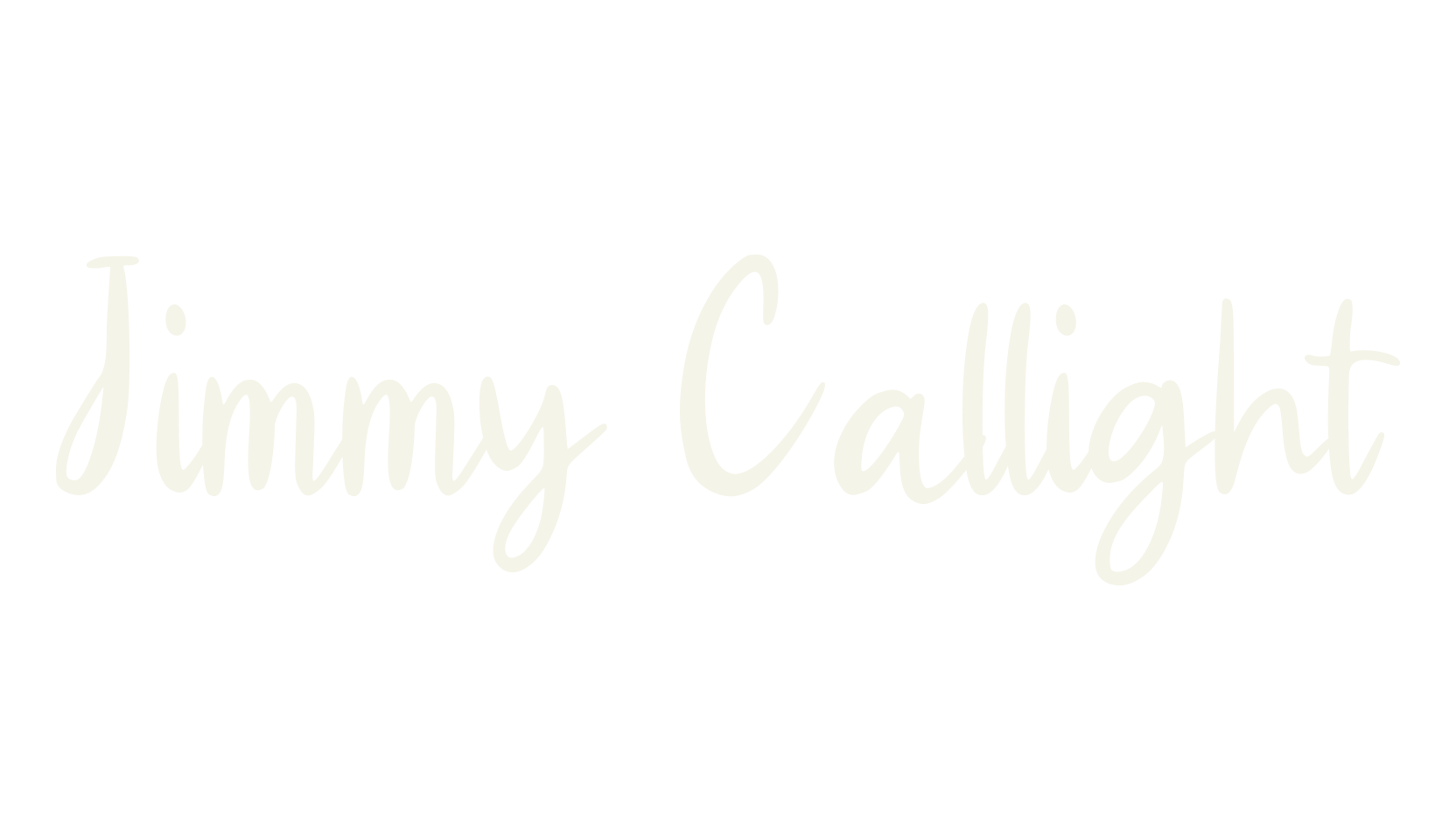 Jimmy Callight, cursive font preview