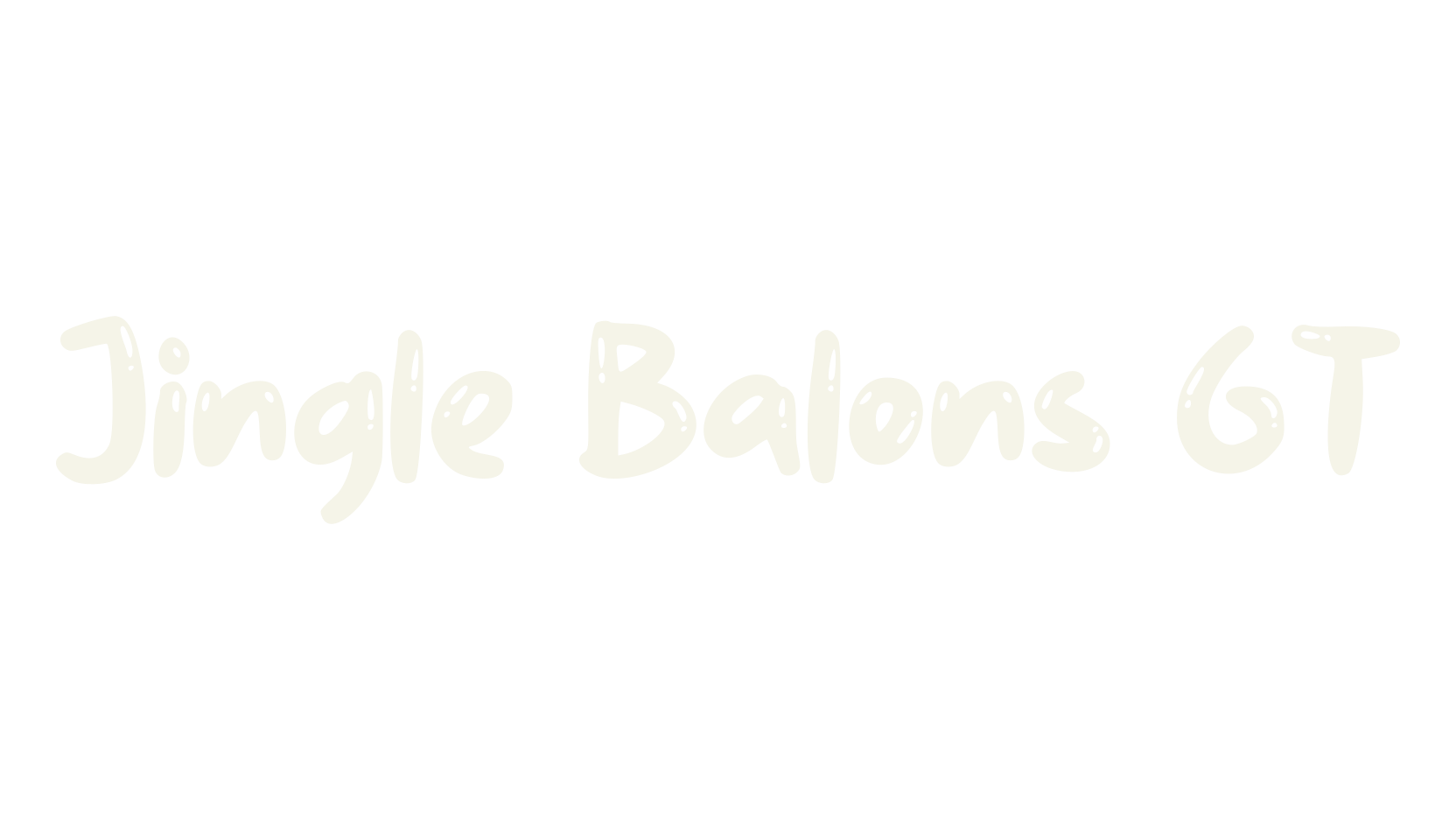 Jingle Balons GT, balloon font preview