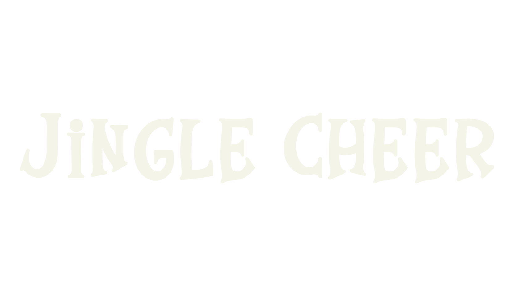 Jingle Cheer, quirky font preview