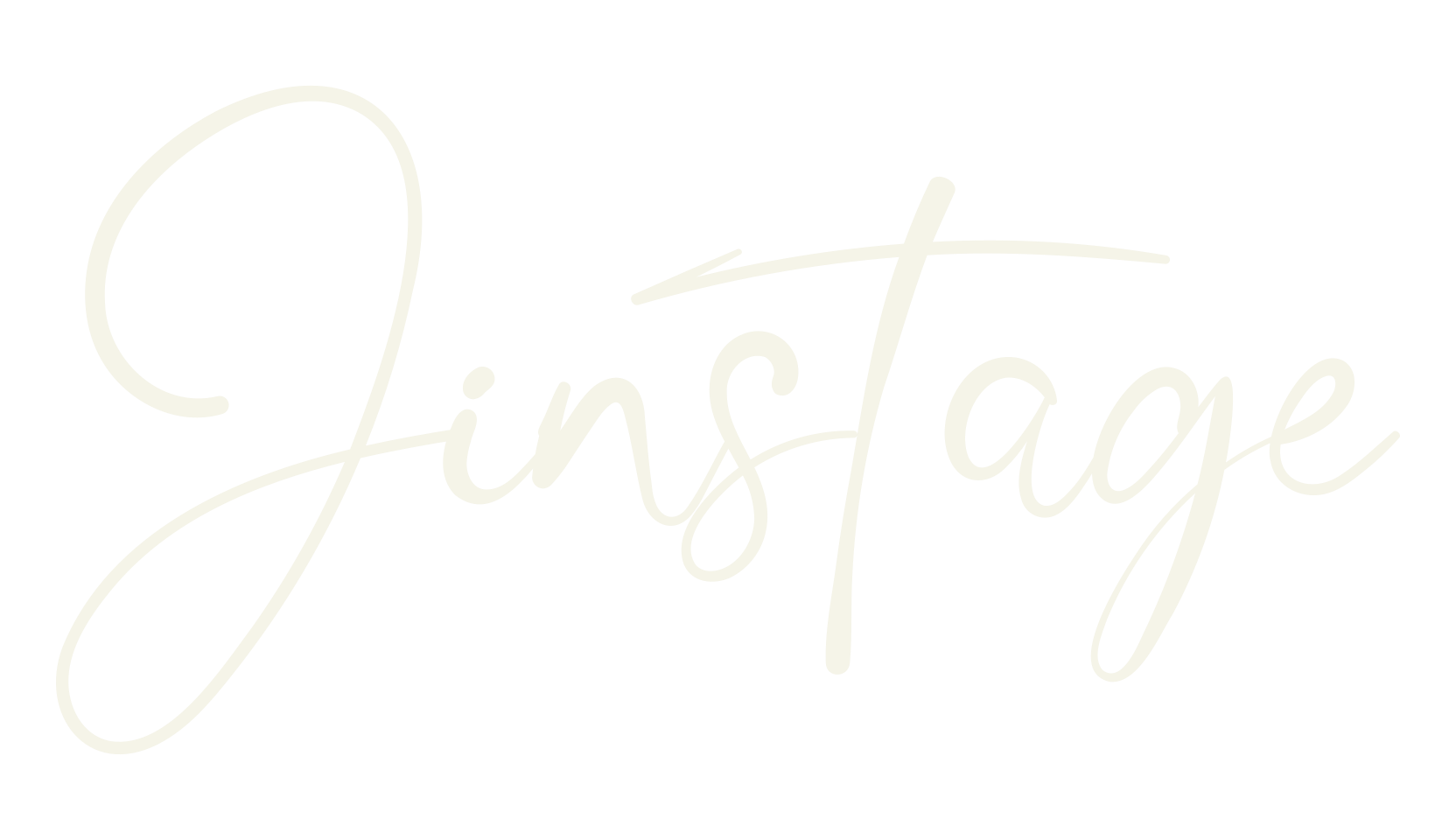 Jinstage, cursive font preview
