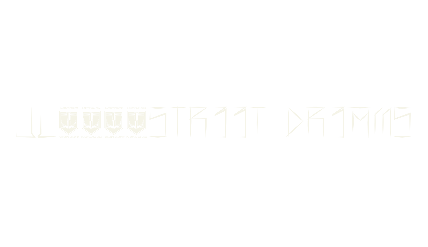 JL357_STREET DREAMS, tattoo font preview