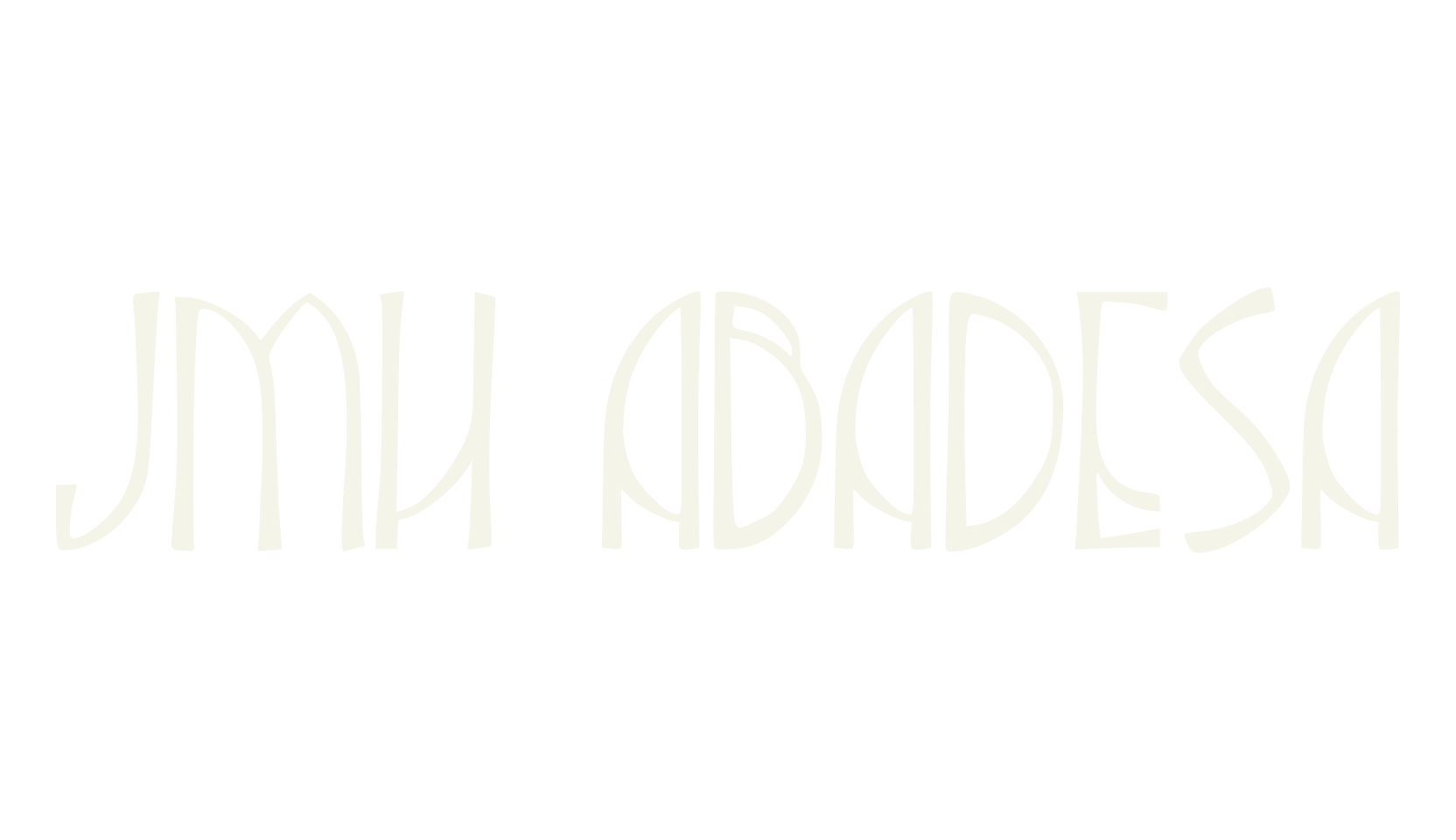 JMH Abadesa, retro font preview