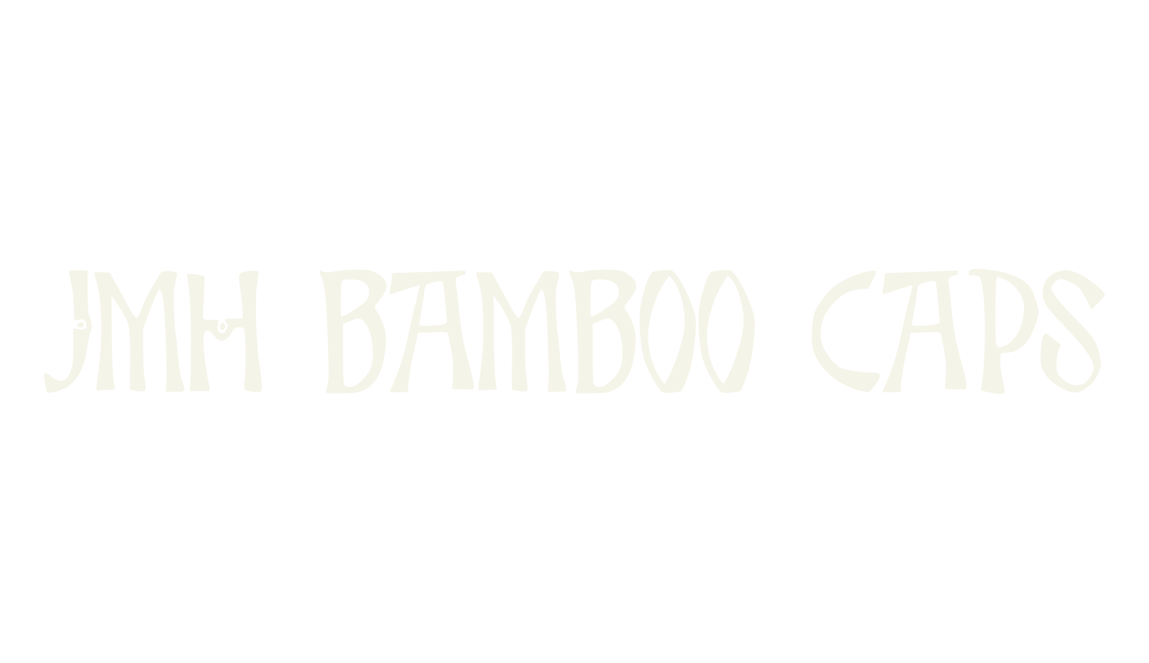 JMH Bamboo Caps, title font preview