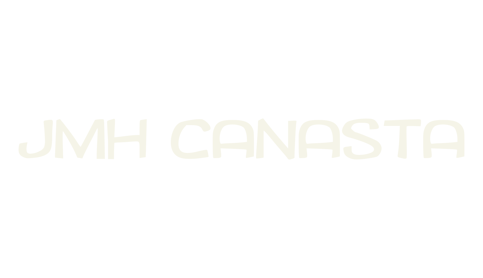 JMH CANASTA, display font preview
