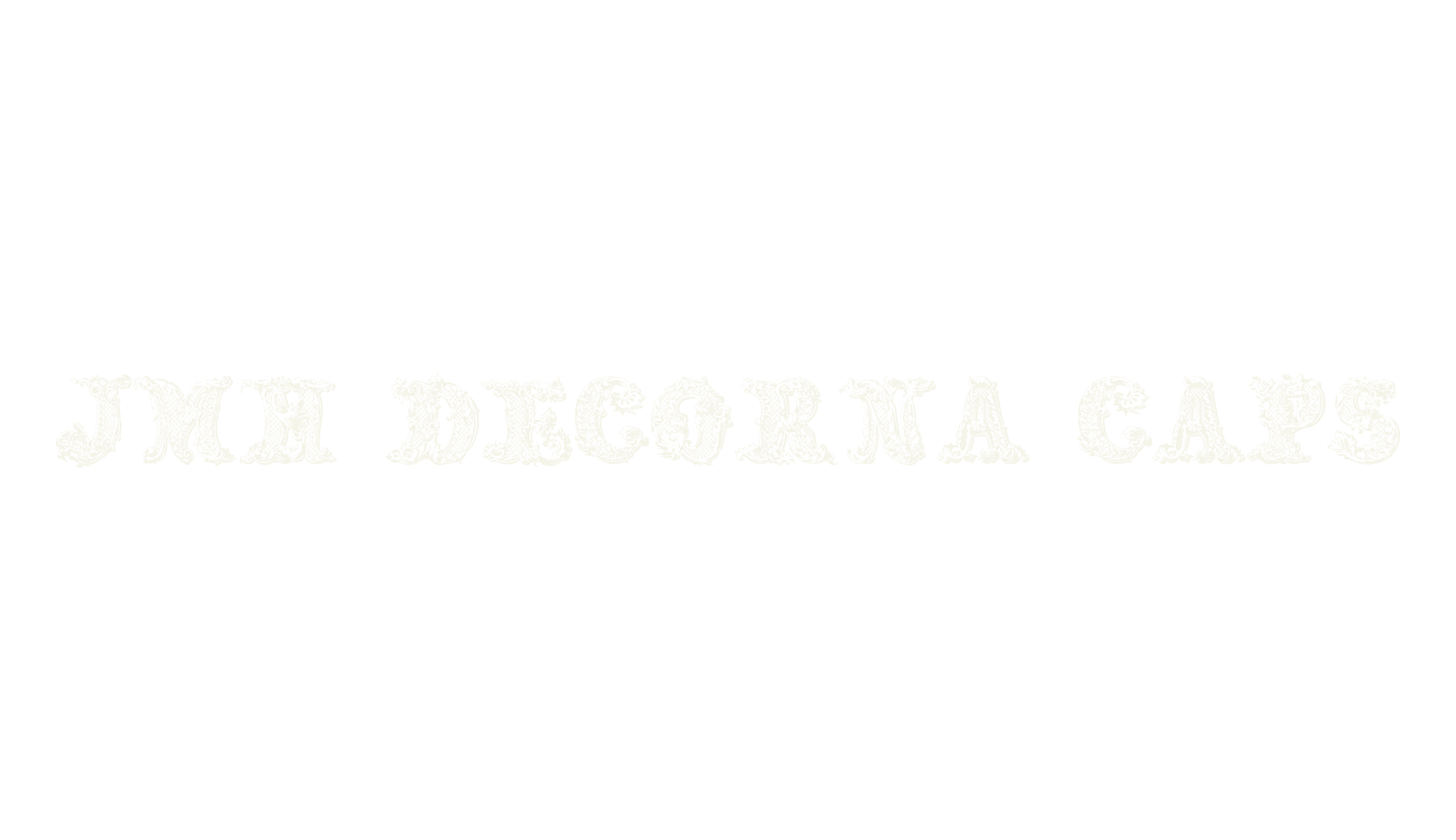 JMH Decorna Caps, decorative font preview