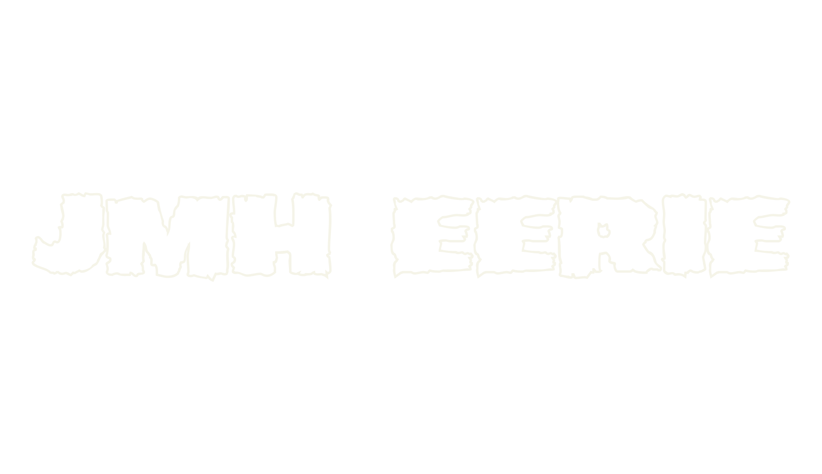 JMH EERIE, horror font preview