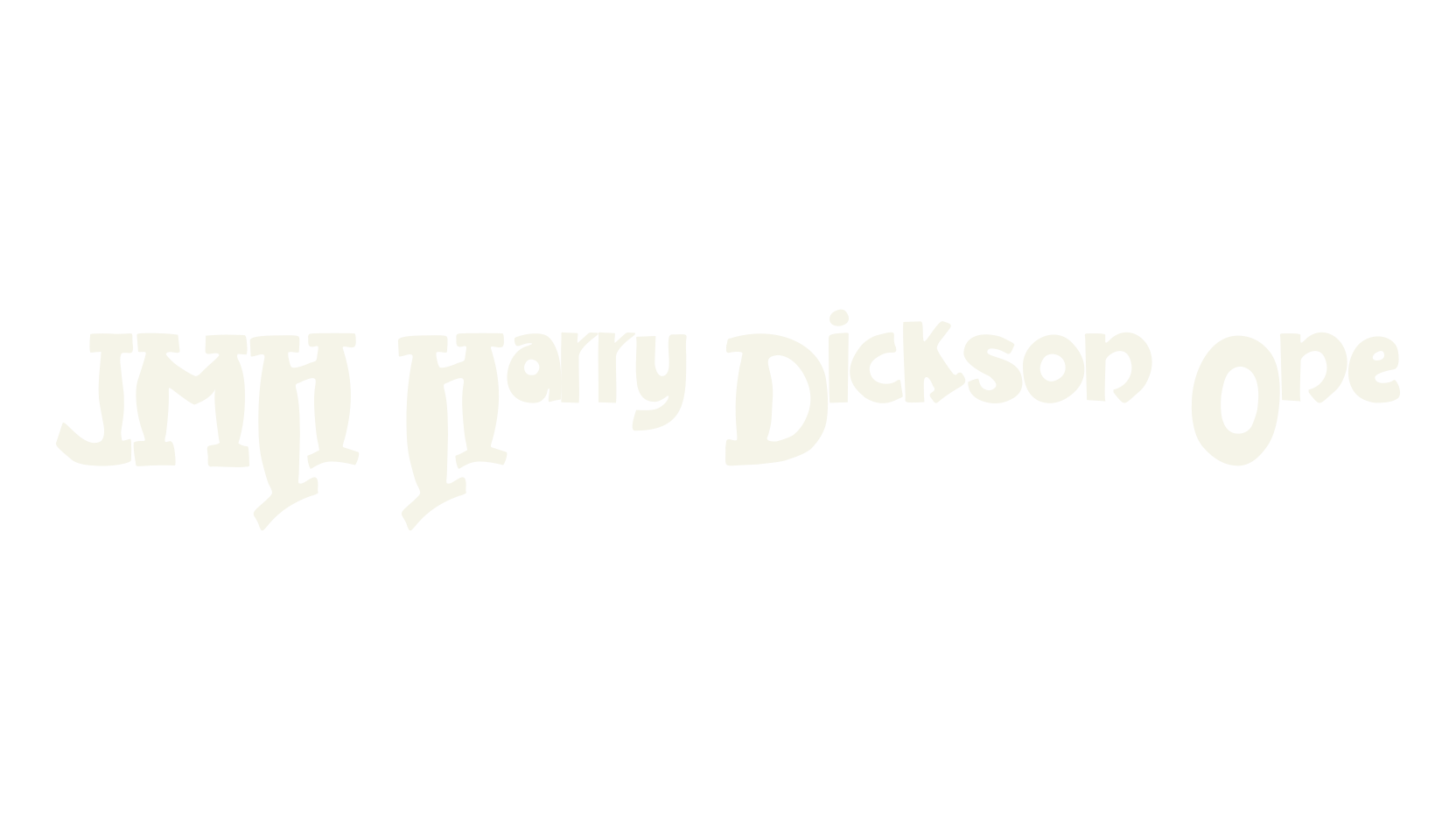 JMH Harry Dickson One, sherlock holmes font preview