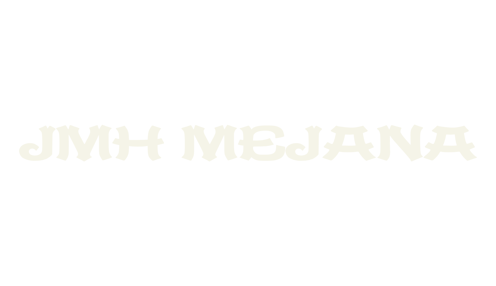 JMH MEJANA, display font preview