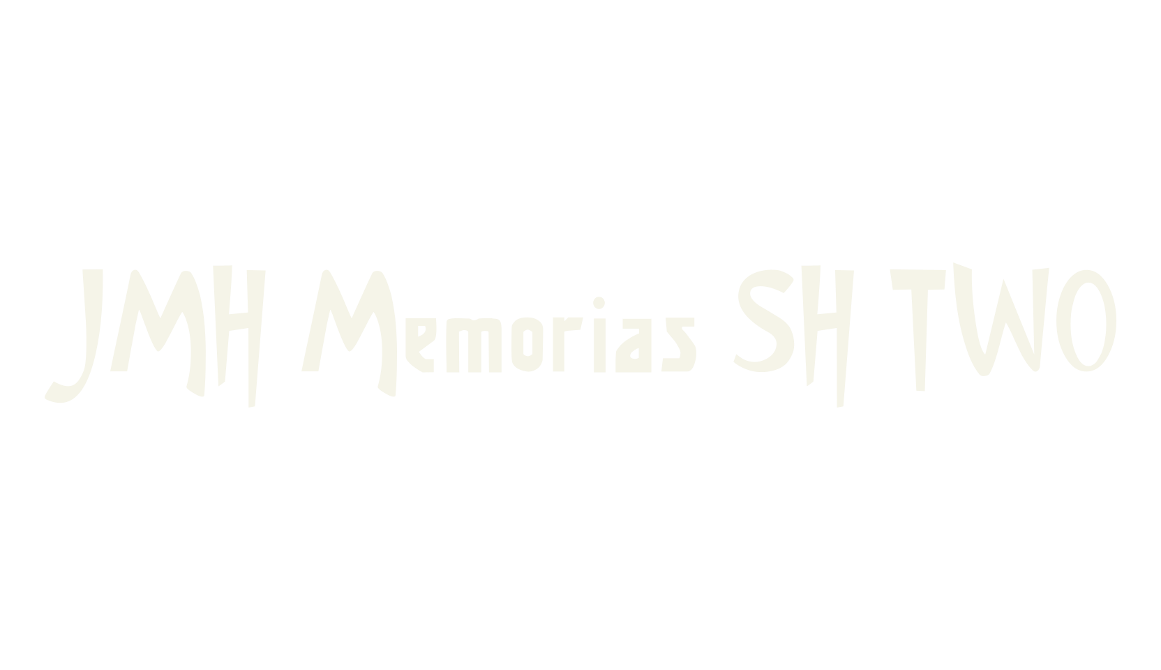 JMH Memorias SH TWO, sherlock holmes font preview