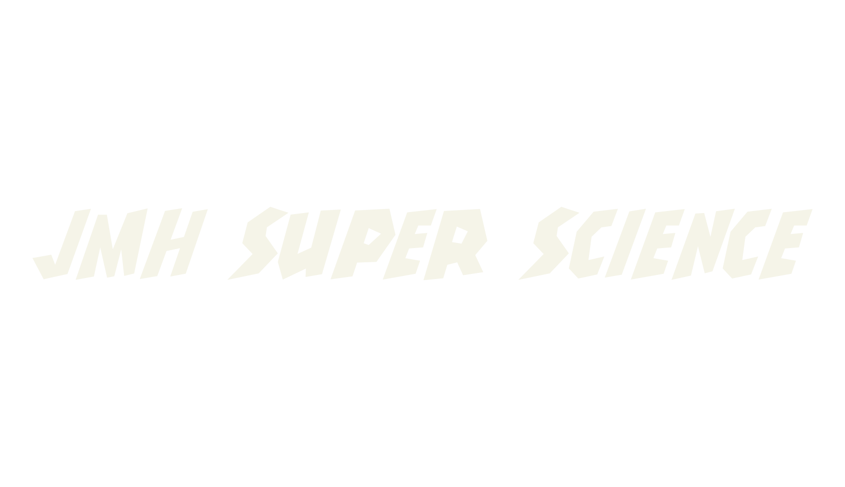JMH Super Science, display font preview