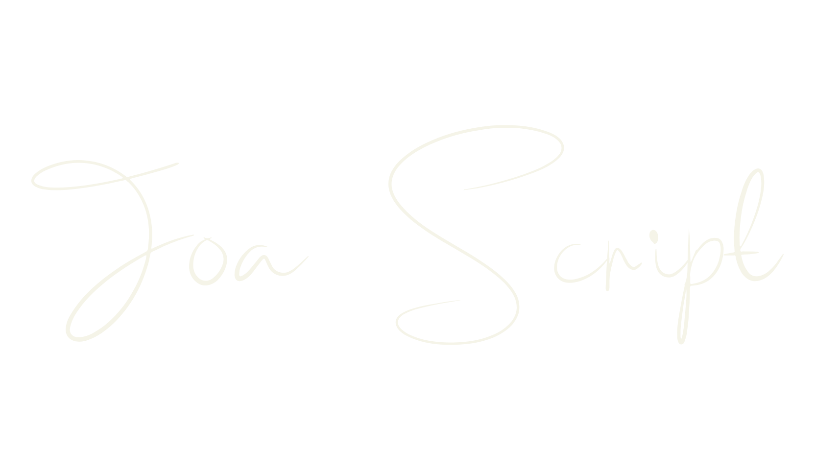 Joa Script, stylish font preview