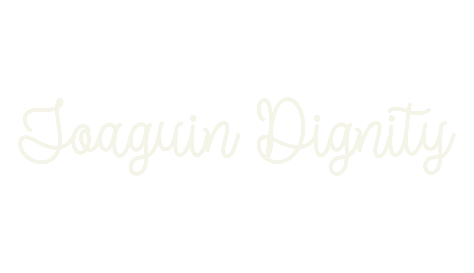Joaguin Dignity, cursive font preview