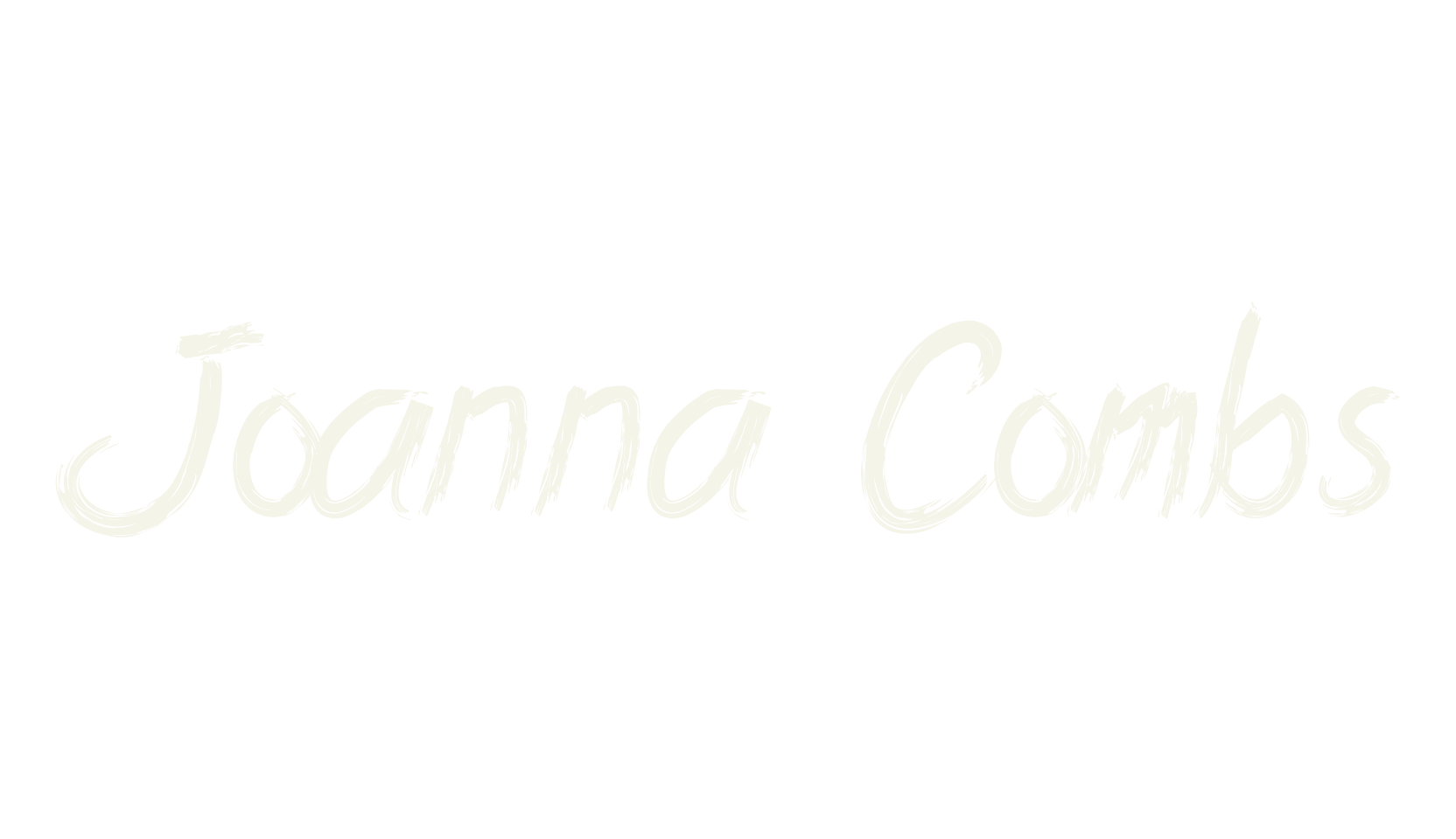 Joanna Combs, scary font preview