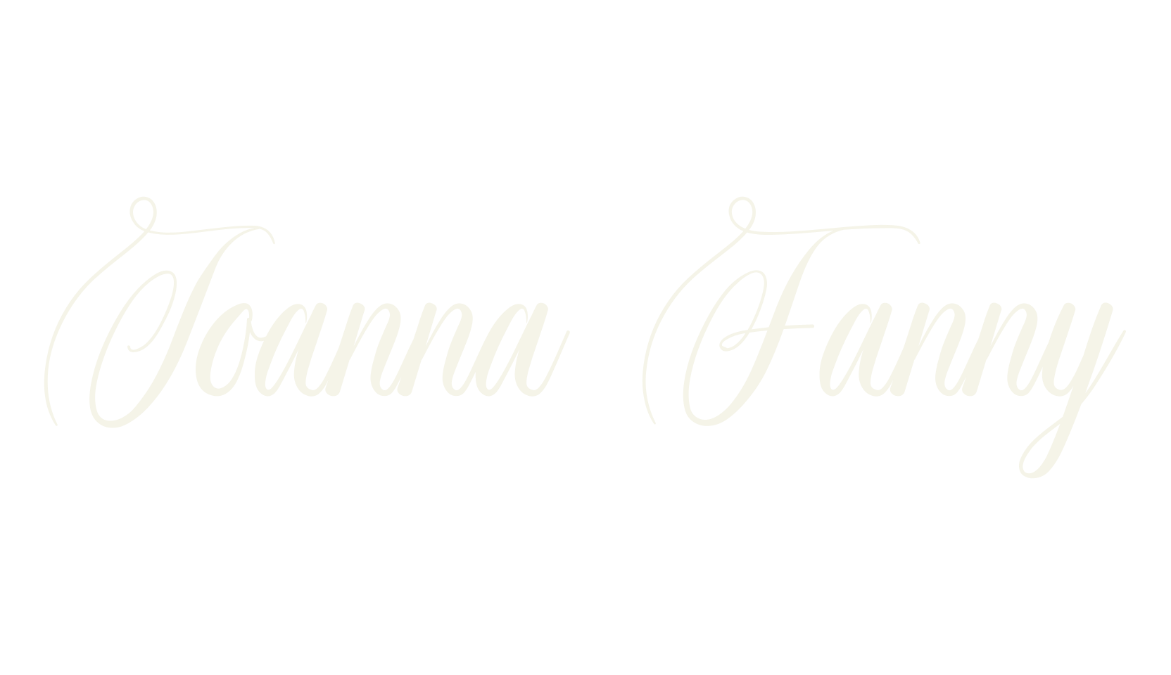 Joanna Fanny, calligraphy font preview