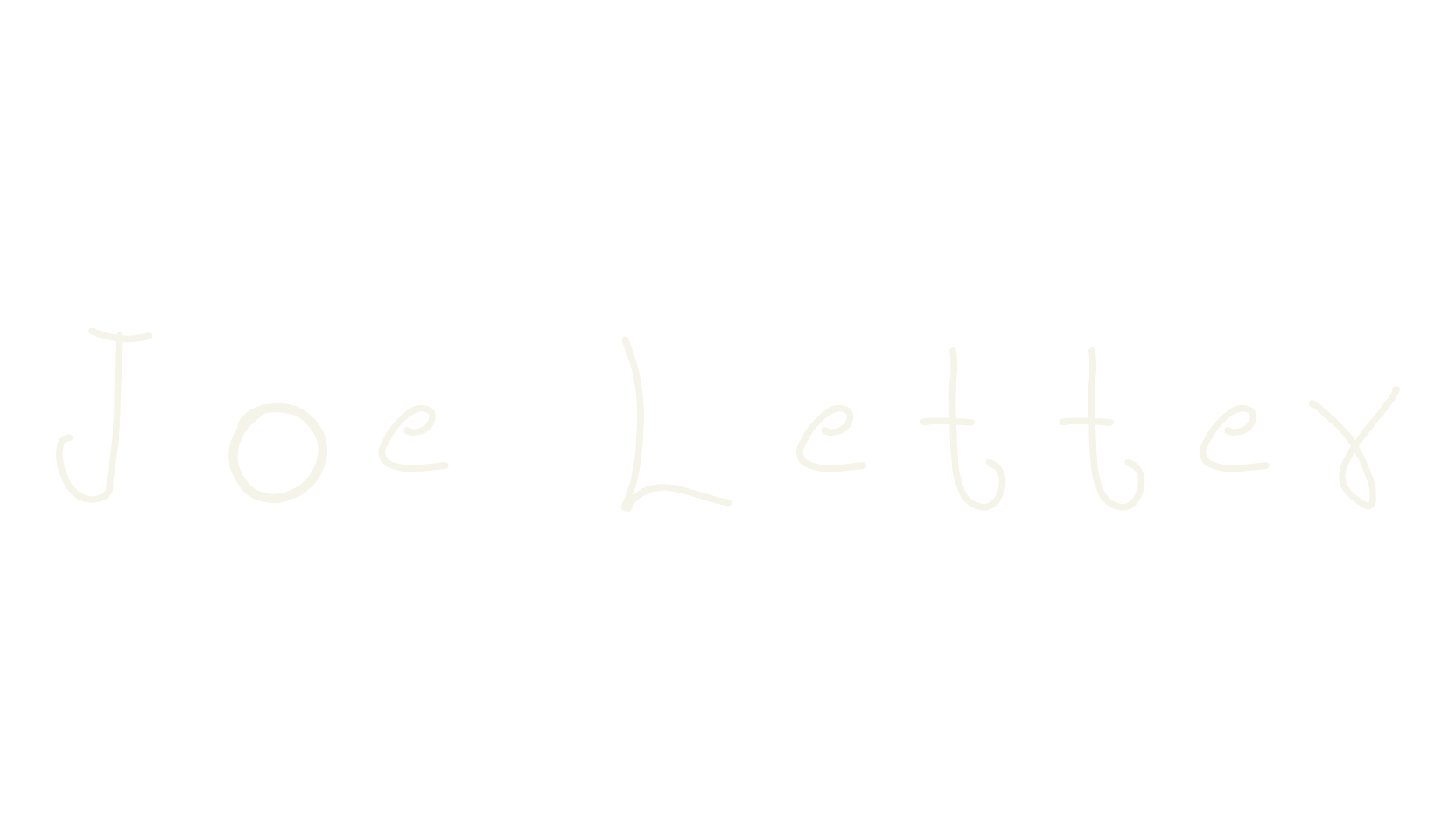 Joe Letter, handwriting font preview