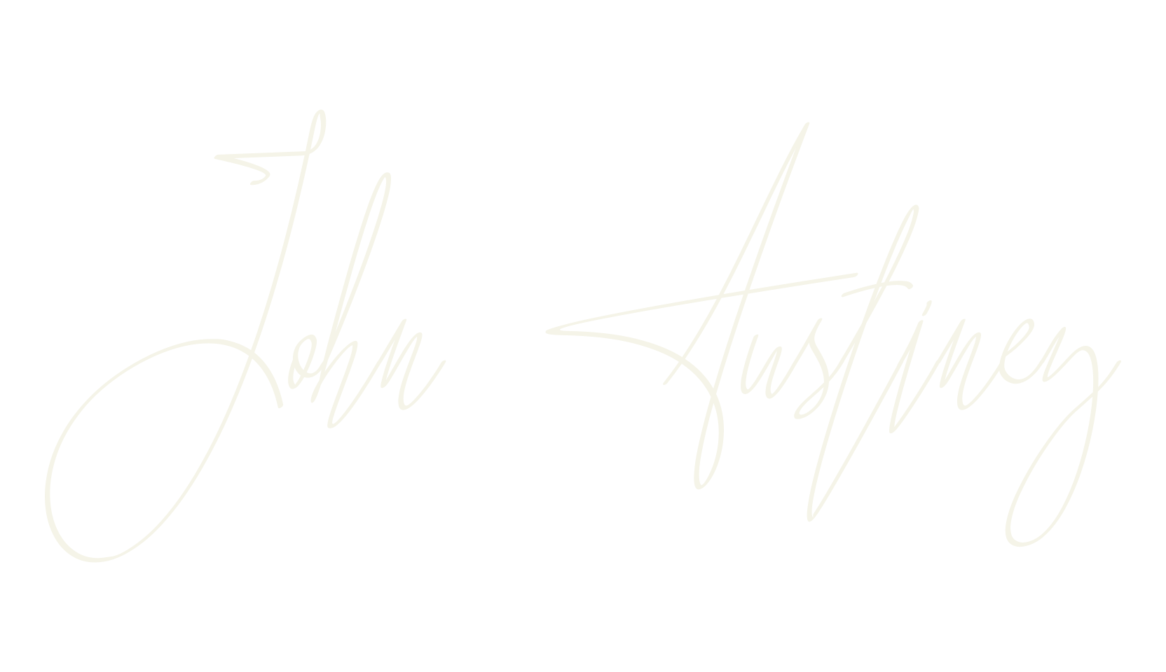 John Austiney, signature font preview